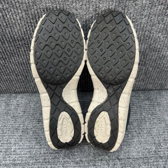 Clarks Wave Plateau Slip On Shoes Womens 11W Wide Navy Blue Nubuck Waterproof - Picture 8 of 10